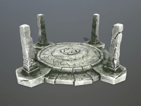 Ruin Gate 3D Model