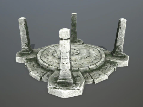 Ruin Gate 3D Model