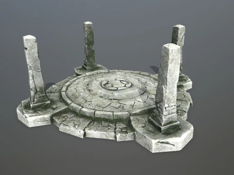 Ruin Gate 3D Model