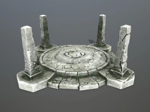 Ruin Gate 3D Model