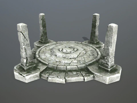 Ruin Gate 3D Model