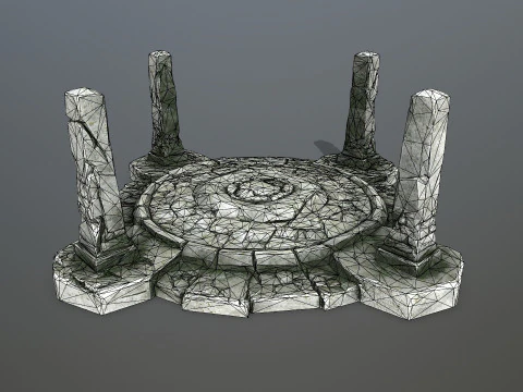 Ruin Gate 3D Model