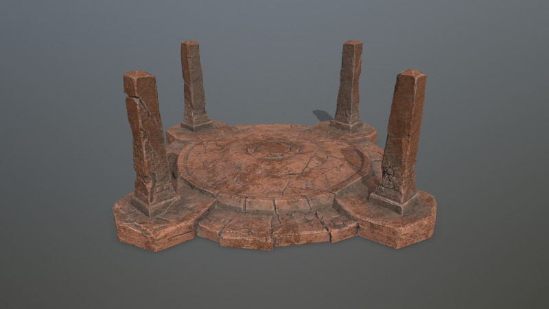 Ruin Gate Modello 3D .c4d .max .obj .3ds .fbx .stl .blend 