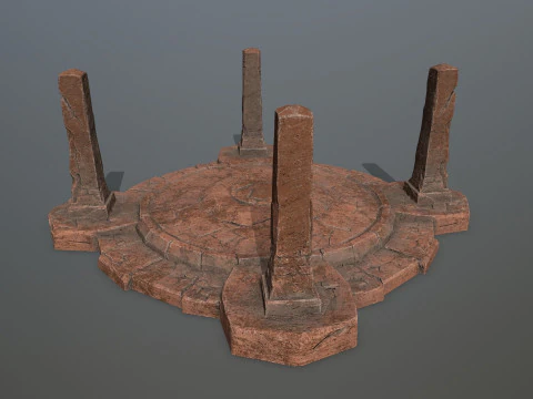 Porta delle rovine Modello 3D