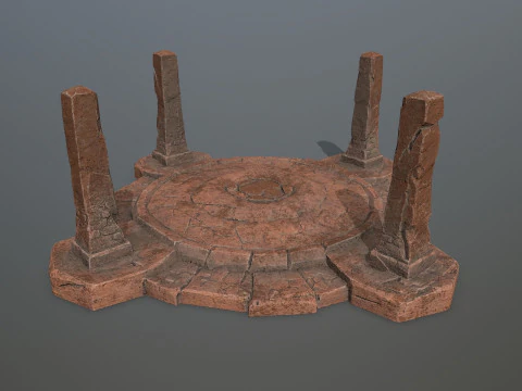 Porta delle rovine Modello 3D