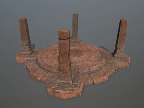 Porta delle rovine Modello 3D