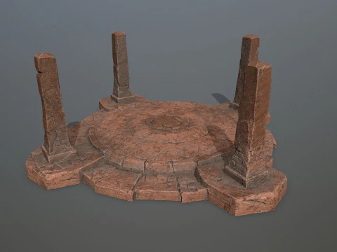 Porta delle rovine Modello 3D