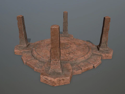 Porta delle rovine Modello 3D