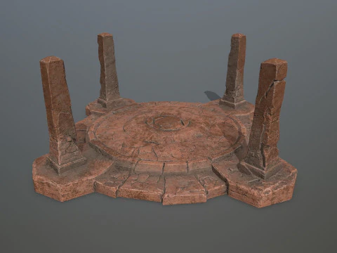 Porta delle rovine Modello 3D