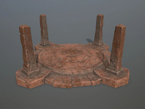 Porta delle rovine Modello 3D