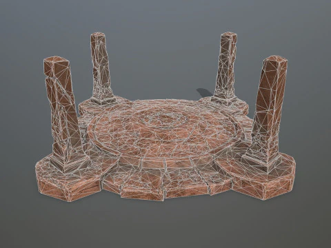 Porta delle rovine Modello 3D