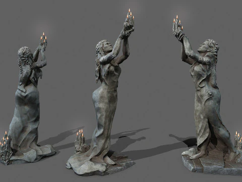 Statua di donna Modello 3D