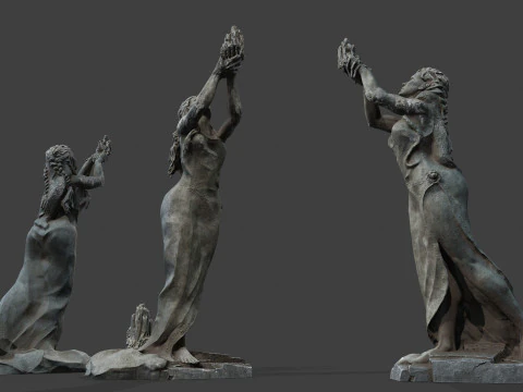 Woman Statue 3D Model