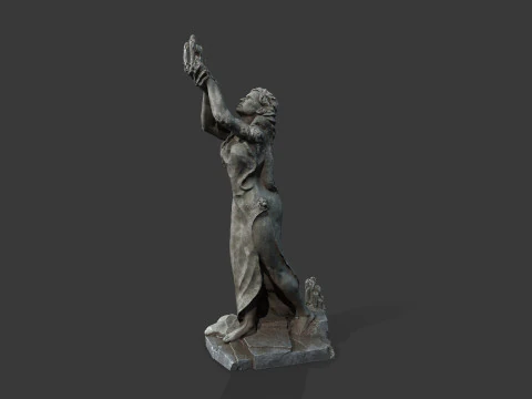 Woman Statue 3D Model