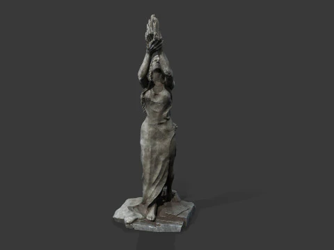Woman Statue 3D Model
