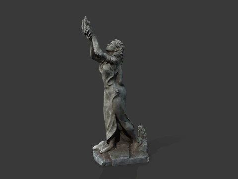 Woman Statue 3D Model