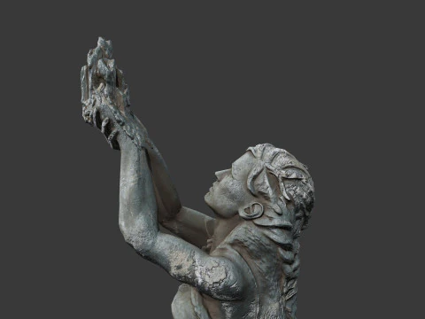 Woman Statue 3D Model