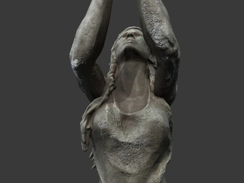 Woman Statue 3D Model