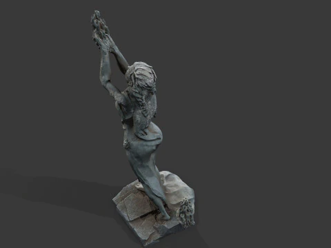 Woman Statue 3D Model