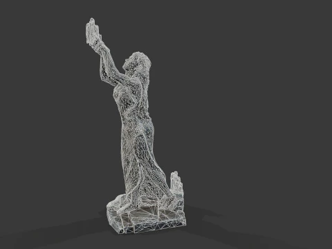 Woman Statue 3D Model