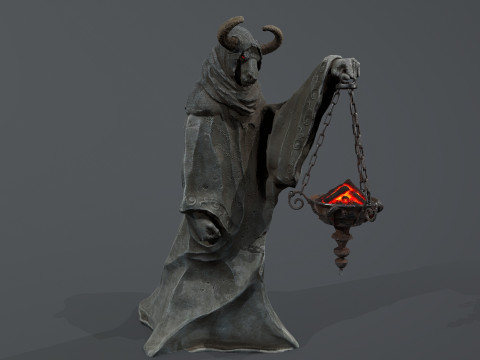 Dark Statue Model 3D