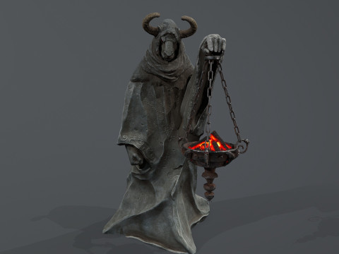 Dark Statue Model 3D