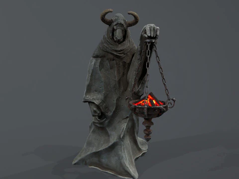 Dark Statue 3D Model
