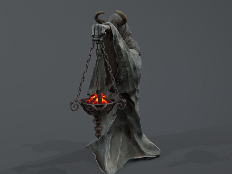 Dark Statue Model 3D