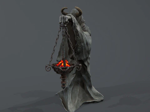 Dark Statue 3D Model