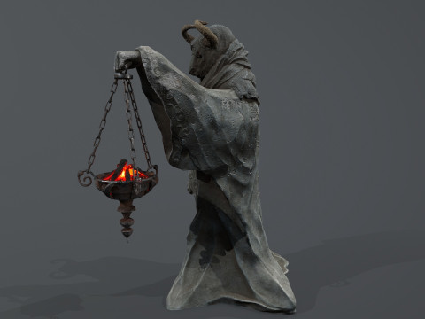 Dark Statue Model 3D