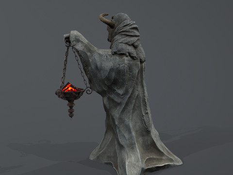 Dark Statue Model 3D