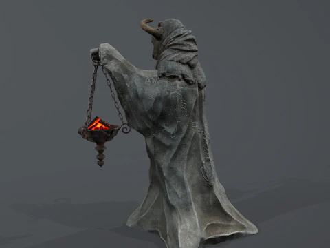 Dark Statue 3D Model