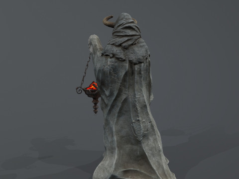 Dark Statue Model 3D