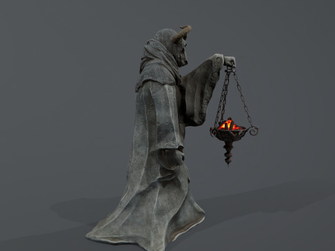 Dark Statue Model 3D