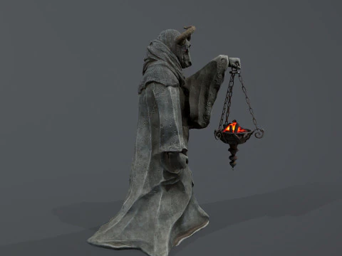 Dark Statue 3D Model