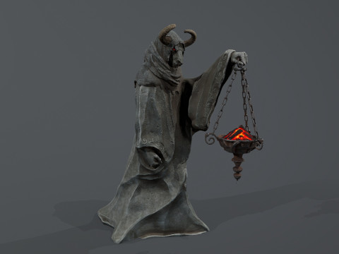 Dark Statue Model 3D