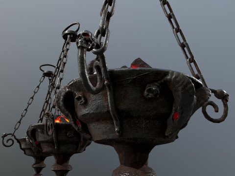 Dark Statue Model 3D