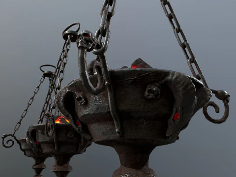 Dark Statue 3D Model