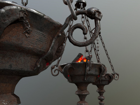 Dark Statue Model 3D