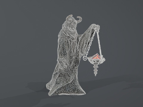 Dark Statue Model 3D