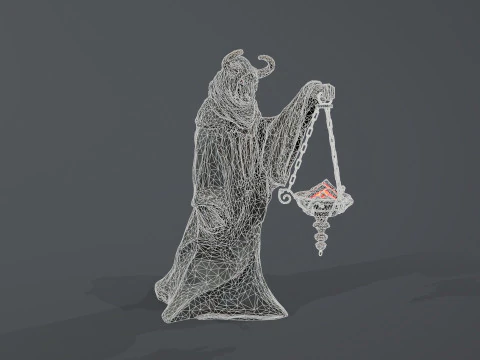 Dark Statue 3D Model