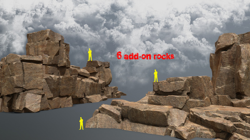 Desert rocks Modelo 3D .c4d .max .obj .3ds .fbx .stl .blend