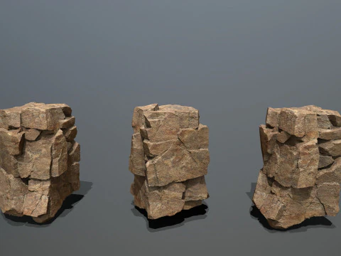 Desert rocks 3D Model