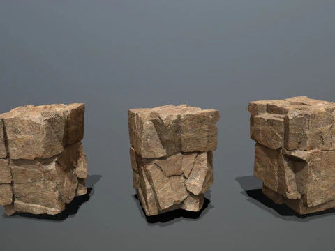 Desert rocks 3D Model