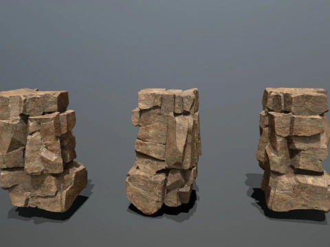 Desert rocks 3D Model