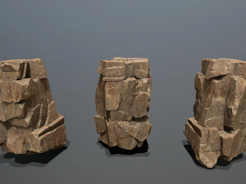 Desert rocks 3D Model