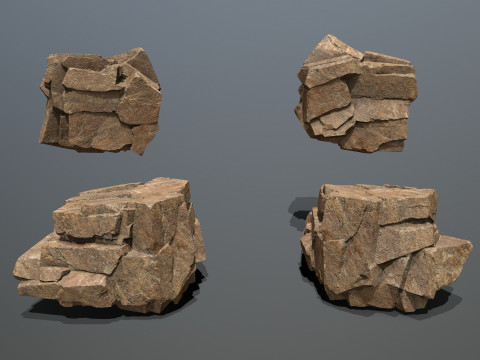Desert rocks Modelo 3D