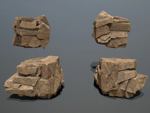 Desert rocks 3D Model
