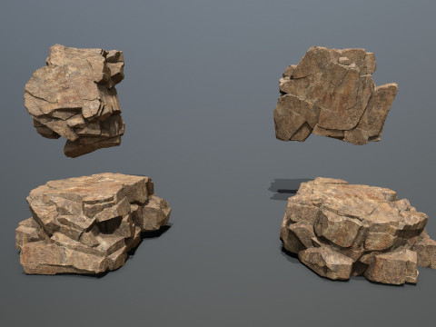 Desert rocks Modelo 3D