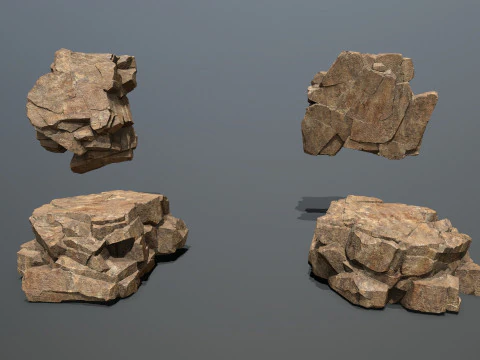 Desert rocks 3D Model